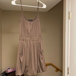 Olive green dress with pockets